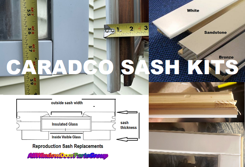 Caradco Window Sash Replacement Kits With Without Glass BiltBest