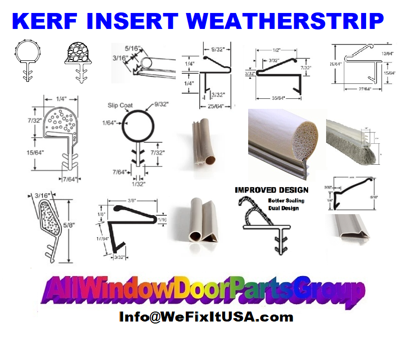 Kerf Cut Insert Weather Strip | Barbed End Weatherstripping | BiltBest ...