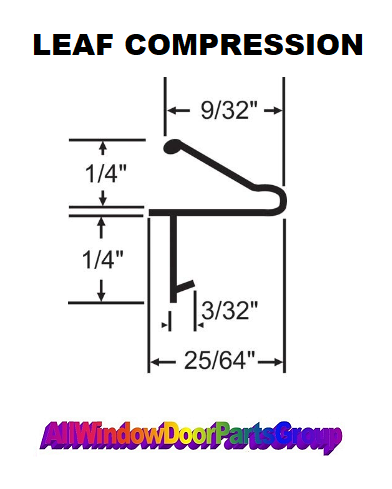 Leaf-Compression Seals - Weather Strip for Wood Windows and Doors ...