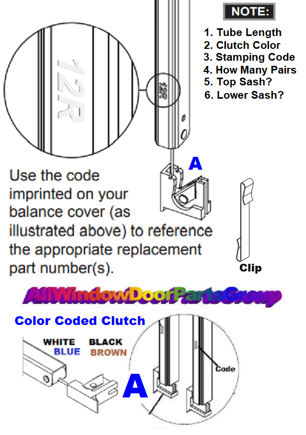 Weather Shield Double Hung Window Balance Replacements 10" 16