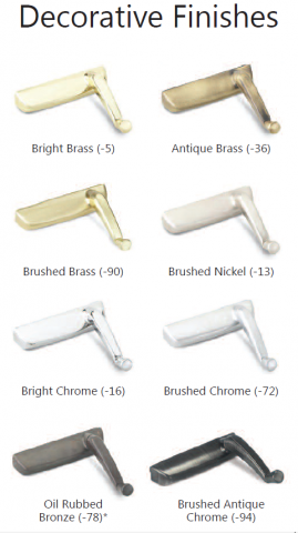 COLOR CHART - Truth Hardware Products | BiltBest Window Parts
