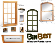 OEM made BiltBest Sashes with primed wood and/or metal clad replacement sashes for homeowners.